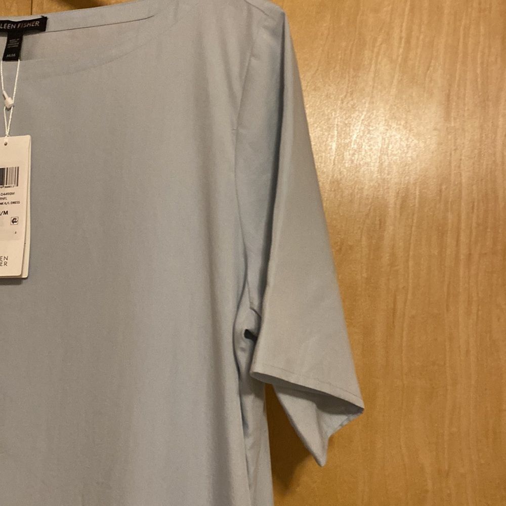 Eileen Fisher T-Shirth  Dress in Cornflowers - Picture 6 of 11